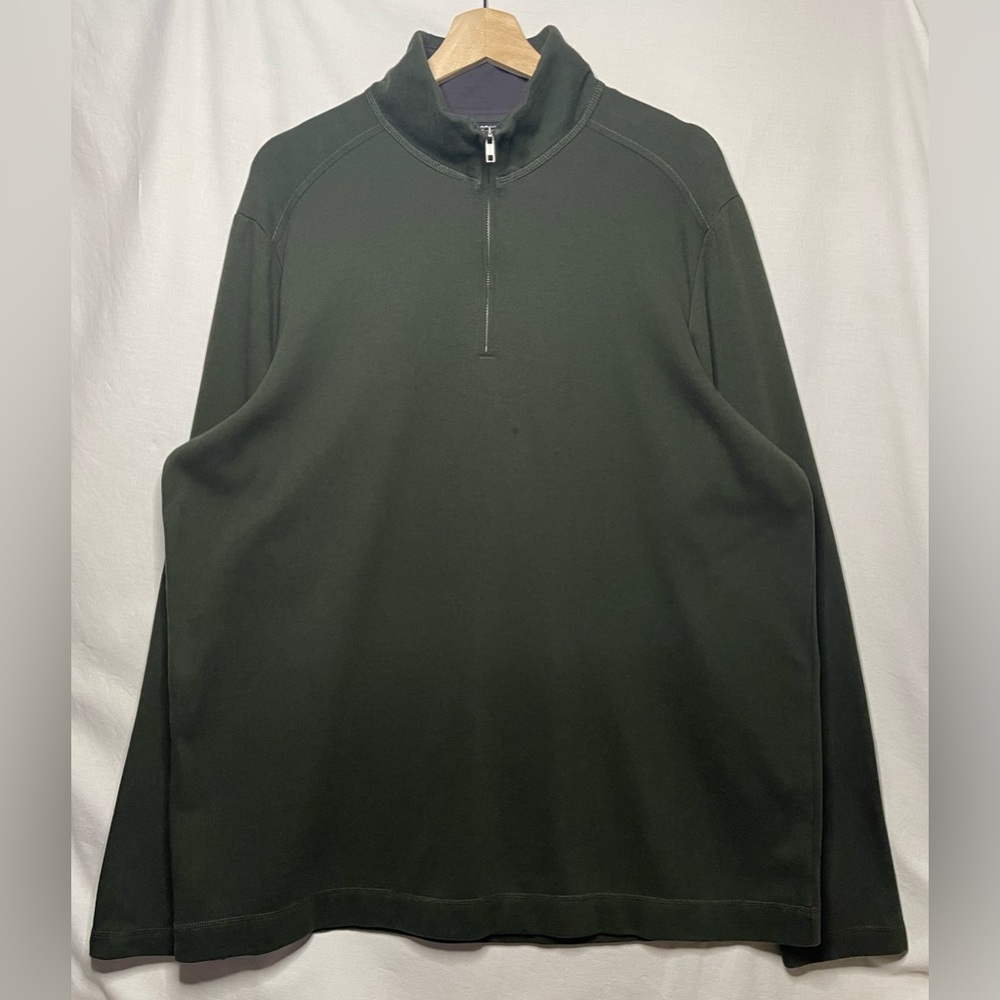 Apt. 9 Dark Green Quarter Zip Pullover Size XL
